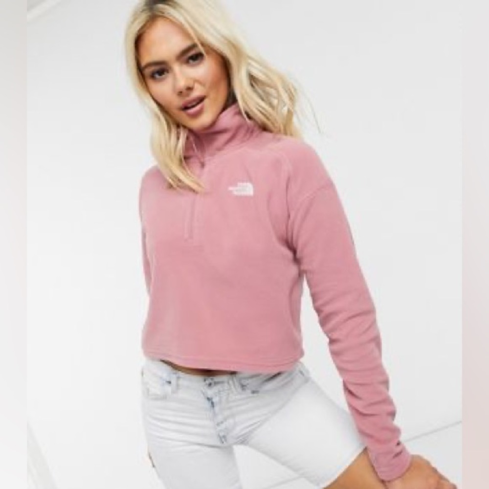 The North Face 100 Glacier 1/4 zip Cropped Fleece
